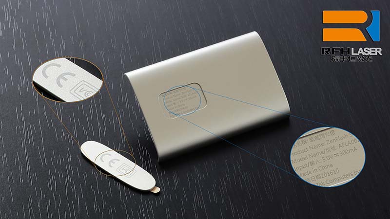 UV laser damage-free marking Portable Phone charger